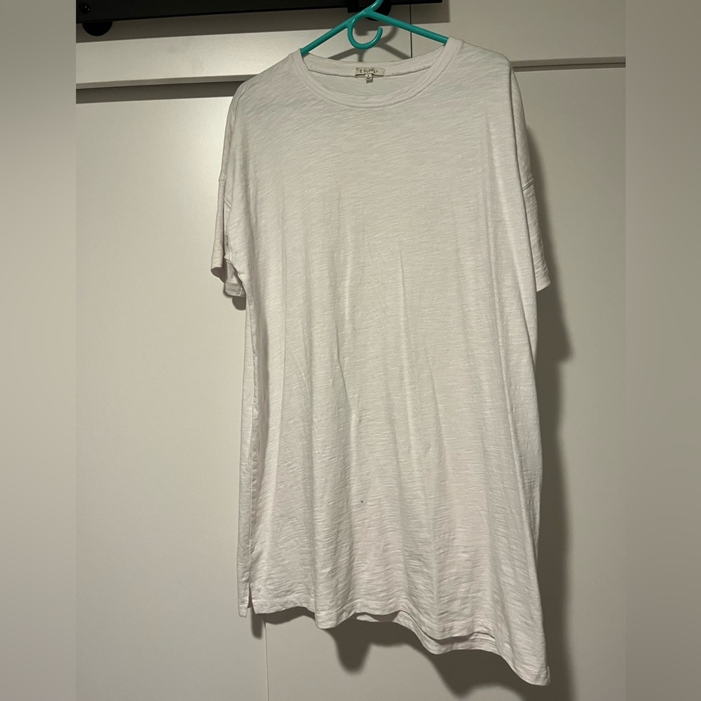 Z SUPPLY white tshirt dress